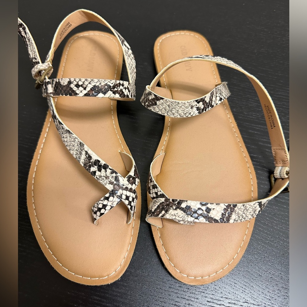 Snake Print Sandals
